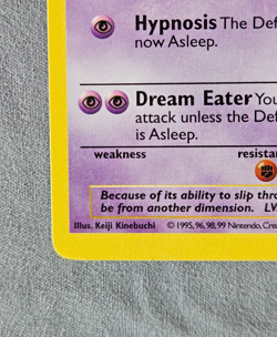 Haunter 29/102 GRAY GREY STAMP 1st Edition Pokemon Base Set - Image 5