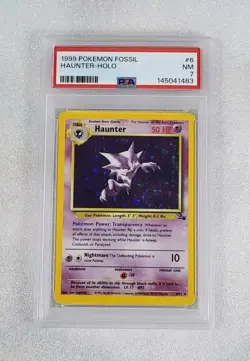 Haunter 6/62 PSA 7 Fossil Holo Rare Unlimited 1999 Pokemon - Image 1