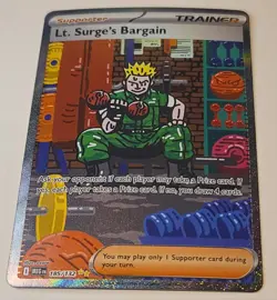 Lt. Surge's Bargain 185/132 SIR NM - Pokemon Mega Evolution - Sleeve/Toploader - Image 1