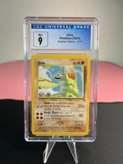 LOW POP! Onix 03/18 Pokemon Southern Islands Promo Series - CGC 9 MINT - Image 1