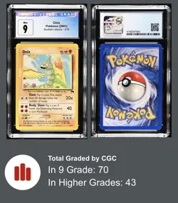 LOW POP! Onix 03/18 Pokemon Southern Islands Promo Series - CGC 9 MINT - Image 4