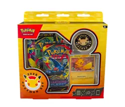 Pokemon Day 2026 Collection Box – Pikachu Promo, 3 Booster Packs, Coin - Image 1