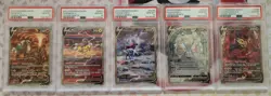 2023 POKEMON SWSH Crown Zenith Legendary Dogs LOT of 5 -SEQUENTIAL CERTS- PSA 10 - Image 1