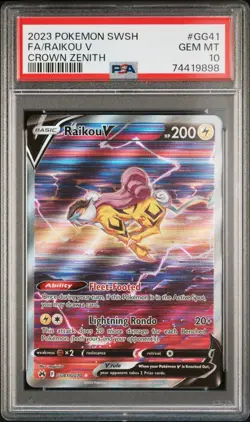 2023 POKEMON SWSH Crown Zenith Legendary Dogs LOT of 5 -SEQUENTIAL CERTS- PSA 10 - Image 4