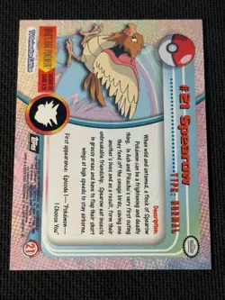 #21 Spearow NM - Pokemon Topps Series 1 - Image 2