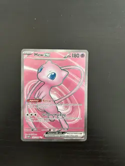 Pokemon TCG Mew EX 193/165 Ultra Rare Scarlet & Violet 151 Mint NM Condition - Image 1