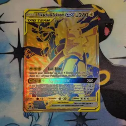 Pokemon TCG Pikachu & Zekrom GX SM248 Black Star Promo NM Standard Size - Image 1