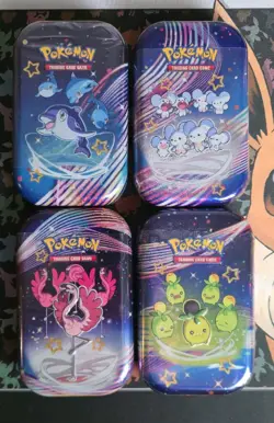 Pokemon TCG: Scarlet & Violet – Paldean Fates Mini Tin Set of 4 - Factory Sealed - Image 1