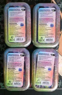 Pokemon TCG: Scarlet & Violet – Paldean Fates Mini Tin Set of 4 - Factory Sealed - Image 2