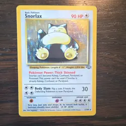 Pokemon Snorlax 11/64 Jungle Holo Rare Unlimited 1999 Basic 90 HP - Image 2