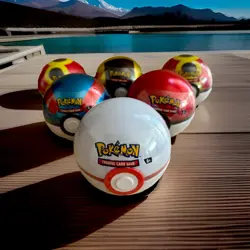 1 Costco Pokemon TCG Pokeball Tin with 3 Booster Packs- Random Ball - Image 1