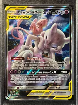 Mewtwo and Mew GX SM191 Holo-Pokemon 2019 SM Black Star Promo- PSA Gem Mint 10 - Image 4