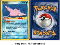 2004 Pokemon, EX Team Rocket Returns, #45/109 Mantine, Uncommon - Image 1