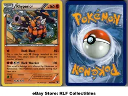 2014 Pokemon, XY Base Promos, #62/146 Rhyperior, Cosmos Holo Rare - Image 1