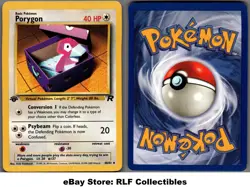 2000 Pokemon, Team Rocket, #48/82 Porygon, 1st Edition, Uncommon - Image 1