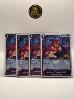 One Piece - 4x EB04-039 Eustass"Captain"Kidd (Foil) Rare Near Mint - Image 1