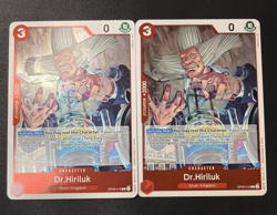 One Piece CCG: Two Legends - Dr. Hiriluk (Foil Rare OP08-016) X2 - Image 1