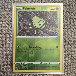 Pokemon TCG Spinarak Reverse Holo Card Pokemon Go Dittos 006/078 Unpeeled - Image 1