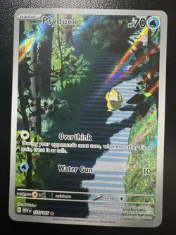 Pokemon TCG Psyduck Scarlet Violet-151 Holo Illustration Card 175/165 NM - Image 1
