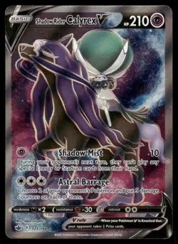 Pokemon Cards Shadow Rider Calyrex V 171/198 Chilling Reign Rare Ultra NM - Image 1