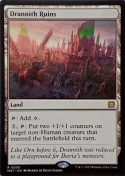 0050 DRANNITH RUINS RARE MARCH OF THE MACHINE: THE AFTERMATH MTG CARD - Image 1