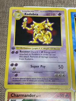 Vintage Pokemon Card Lot Kadabra 1st Edition Pikachu Moltres WOTC EX Era Mixed12 - Image 2