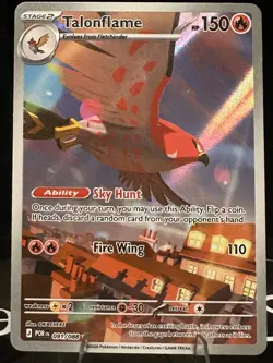 Pokemon Talonflame 091/088 POR Holo Stage 2 Ability 150 HP Card - Image 1