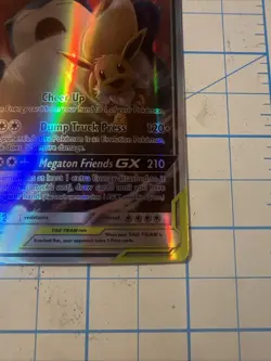Pokemon TCG Eevee & Snorlax GX 120/181 Fun Fan Art Card - Image 4