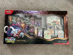 Pokemon Trading Card Game Paldean Fates Great Tusk Ex Iron Treads Ex Premium Box - Image 1