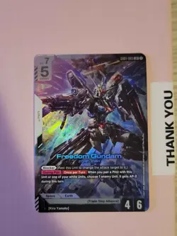 Gundam Card Game Newtype Rising GD01-065 LR Freedom Gundam - Image 1