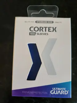 100 ULTIMATE GUARD CORTEX BLUE GLOSS STANDARD SIZE Card SLEEVES Deck Protector - Image 1