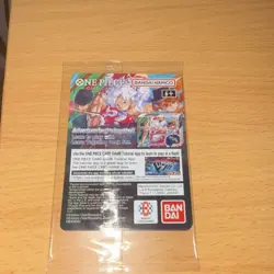 Bandai One Piece CCG Monkey.D.Luffy US Voyage Holo Promo Card P-055 5000 Power - Image 3