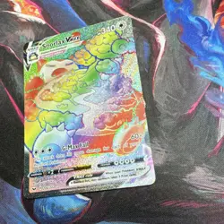 Pokemon Snorlax VMAX 206/202 Rainbow Secret Rare Full Art Holo 340 HP Card - Image 2
