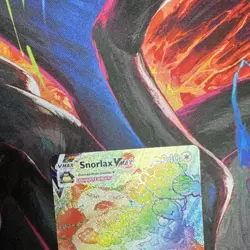 Pokemon Snorlax VMAX 206/202 Rainbow Secret Rare Full Art Holo 340 HP Card - Image 4