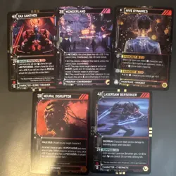 Neuroscape GEN Character & Program Card Lot (5) Xax Xanthos, Lasersaw Berserker - Image 1