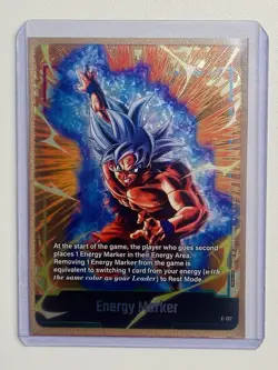 Son Goku Energy Marker Foil Card E-127 Silver Dragon Ball Super Card Game - Image 2