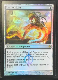 Lashwrithe FOIL NEAR MINT 143/175 New Phyrexia - Image 1