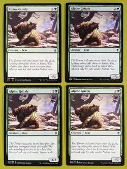 Alpine Grizzly x4 Khans of Tarkir 4x Playset Magic the Gathering MTG - Image 1