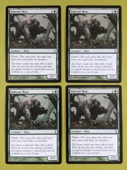 Ashcoat Bear x4 Time Spiral 4x Magic the Gathering MTG - Image 1