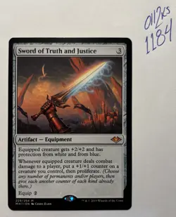 MTG Sword of Truth and Justice MH1 229/254 Modern Horizons Mythic NM - Image 1