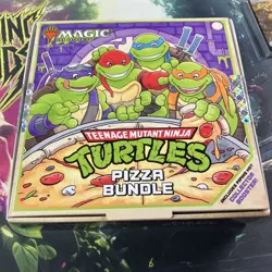 MTG TMNT Pizza Bundle - (Open Box) !!! Only Lands and Spindown! - Image 1