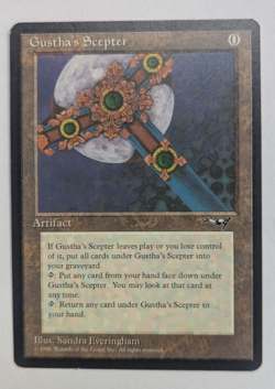 Magic Mtg Alliances Gustha's Scepter lightly played - Image 1