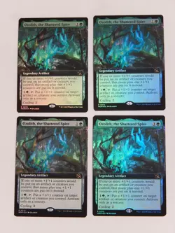 MTG Magic The Gathering 4X Ozolith, the Shattered Spire Foil Extended Art MINT! - Image 1
