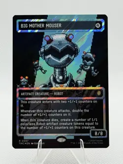 MTG Big Mother Mouser – Surge Foil | TMNT Universes Beyond | Pack Fresh | 8 bit - Image 1