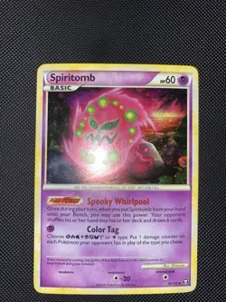 Pokemon Spiritomb 10/102 Holo 2010 Heartgold Soulsilver Triumphant - VLP - Image 2
