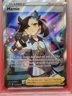POKEMON SWSH MARNIE #121 PREMIUM TOURNAMENT COLLECTION PSA MINT 9 2021 TCG - Image 2