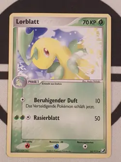 Pokemon Karte - Lorblatt 35/115 Ex Verborgene Machte Set - Deutsch 2005 Pokemon - Image 2