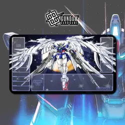 Playmat XXXG-00W0 Wing Gundam Zero Gundam Card Game - Image 1