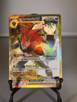 Pokemon N's Zoroark ex 189/159 Journey Together Full Art Holo EX Hyper Rare - Image 1