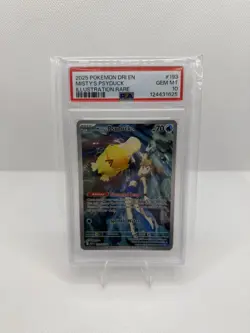 2025 POKEMON DRI EN-DESTINED RIVALS ILLUSTRATION RARE MISTY'S PSYDUCK PSA 10 - Image 1